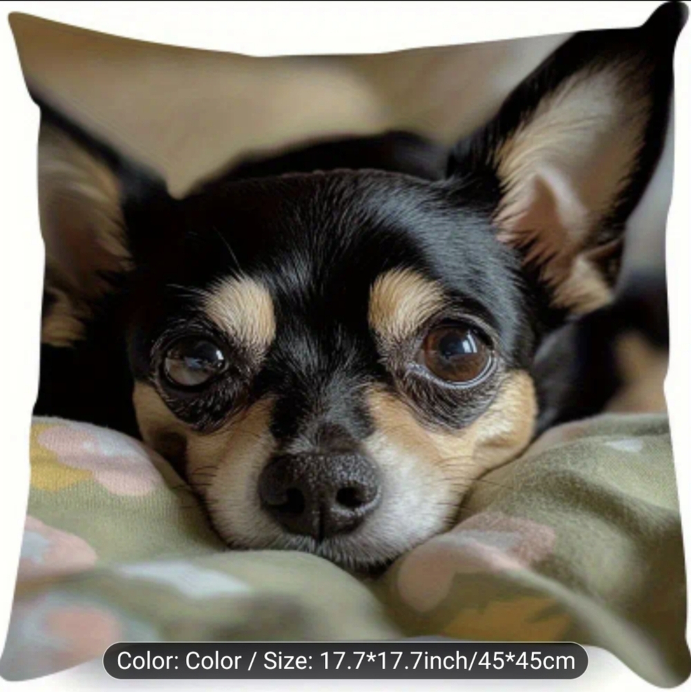 New Chihuahua Dog Print Pillowcase Cover